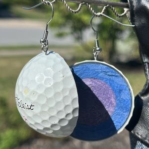 Golf Ball Earrings